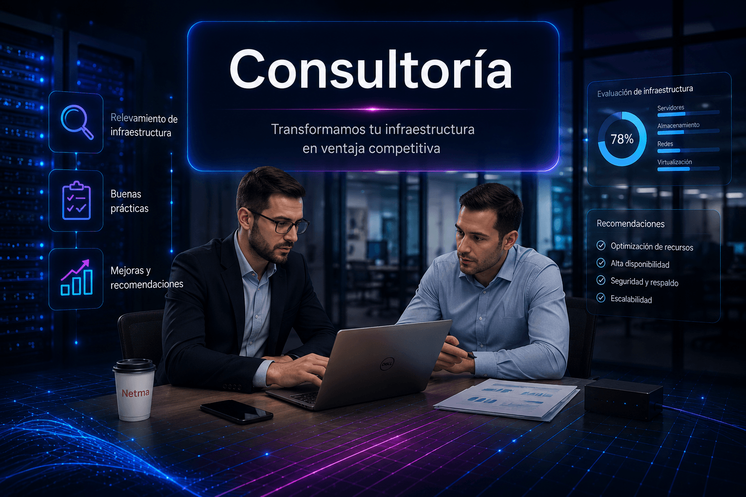 Consultoría tecnológica y relevamiento de infraestructura para empresas