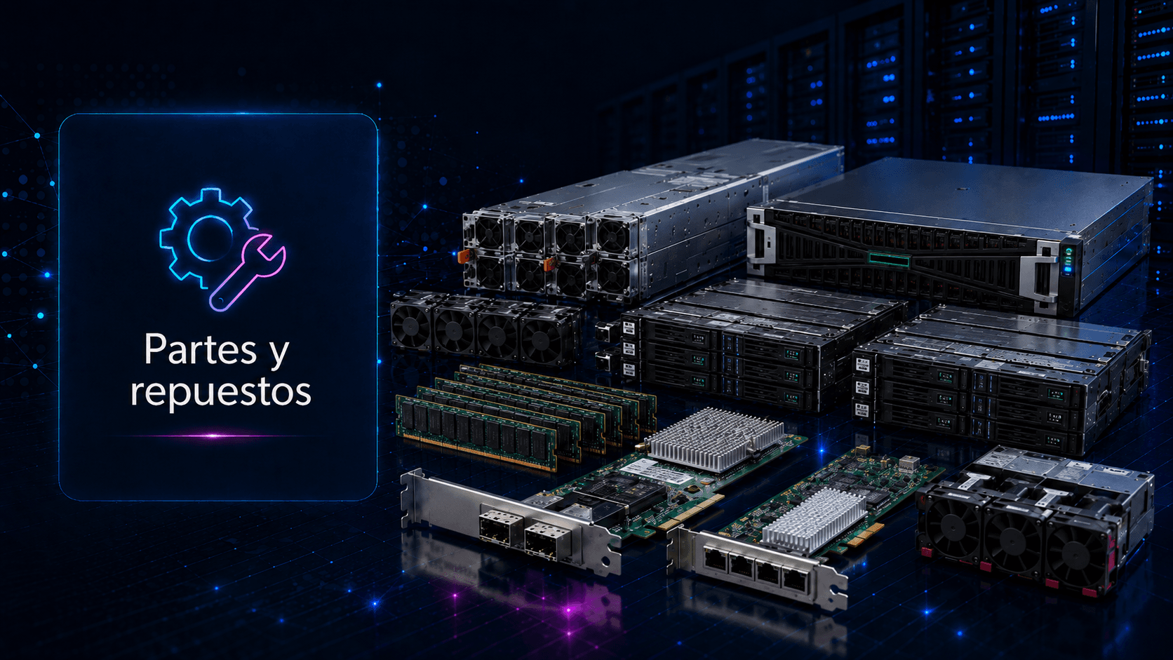 Partes, repuestos y componentes para continuidad operativa